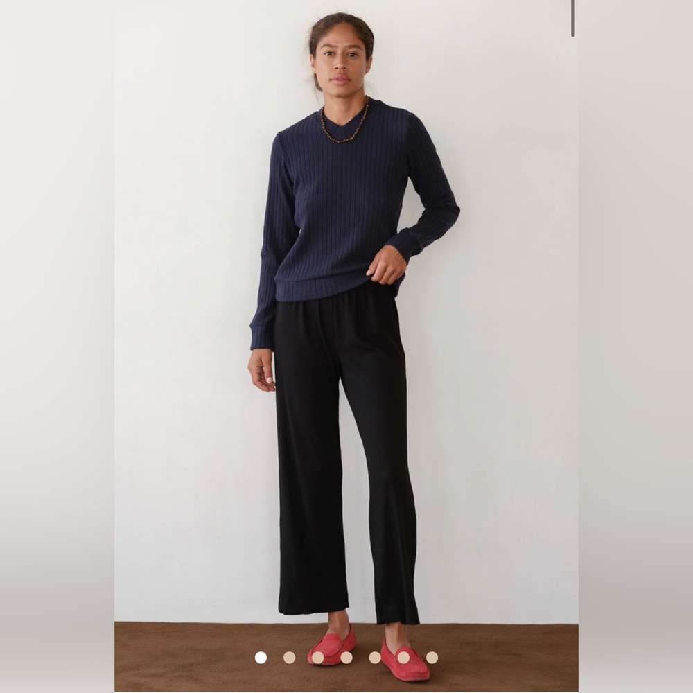 The Baby Rib Scallop Pant | DONNI.